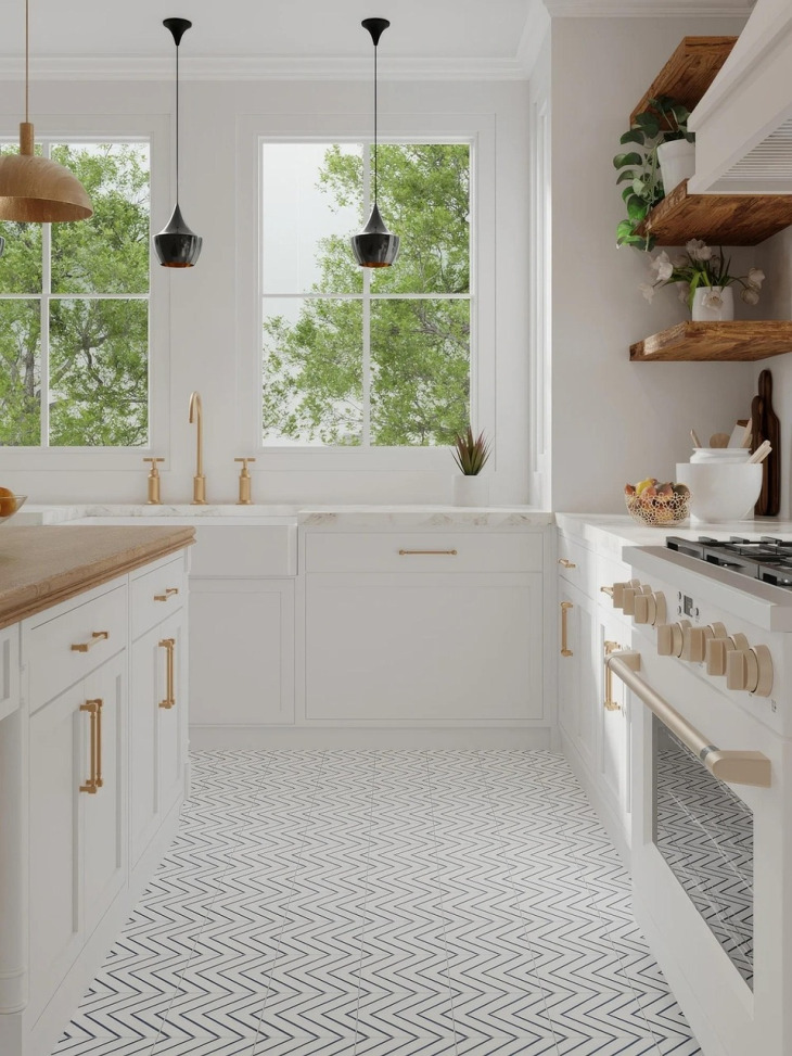 modern kitchen interior