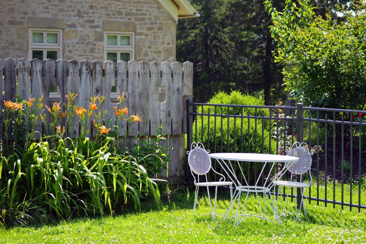 backyard garden patio